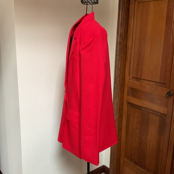 Lush Red Double-Breasted Women's Blazer, Small, New - Picture 2 of 6